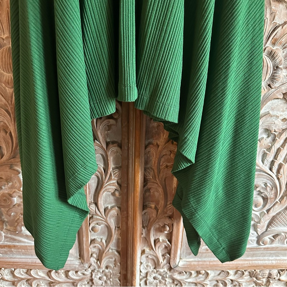 Anthropologie Asymmetrical Green Dress - Picture 3 of 9